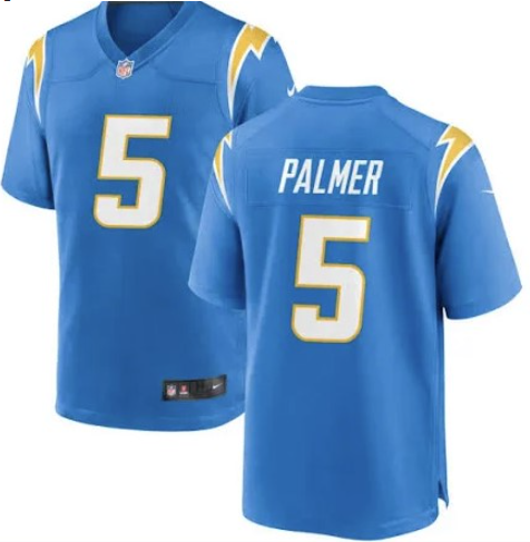 Men's Los Angeles Chargers #5 Josh Palmer Blue Vapor Untouchable Limited Stitched Jersey