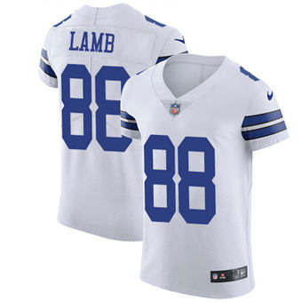 Men's Cowboys #88 CeeDee Lamb Nike White Vapor Untouchable Elite Jersey