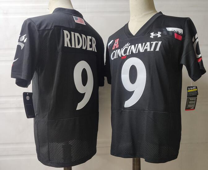 Men's Cincinnati Bearcats #9 Desmond Ridder Alumni Black NCAA Jersey College Football