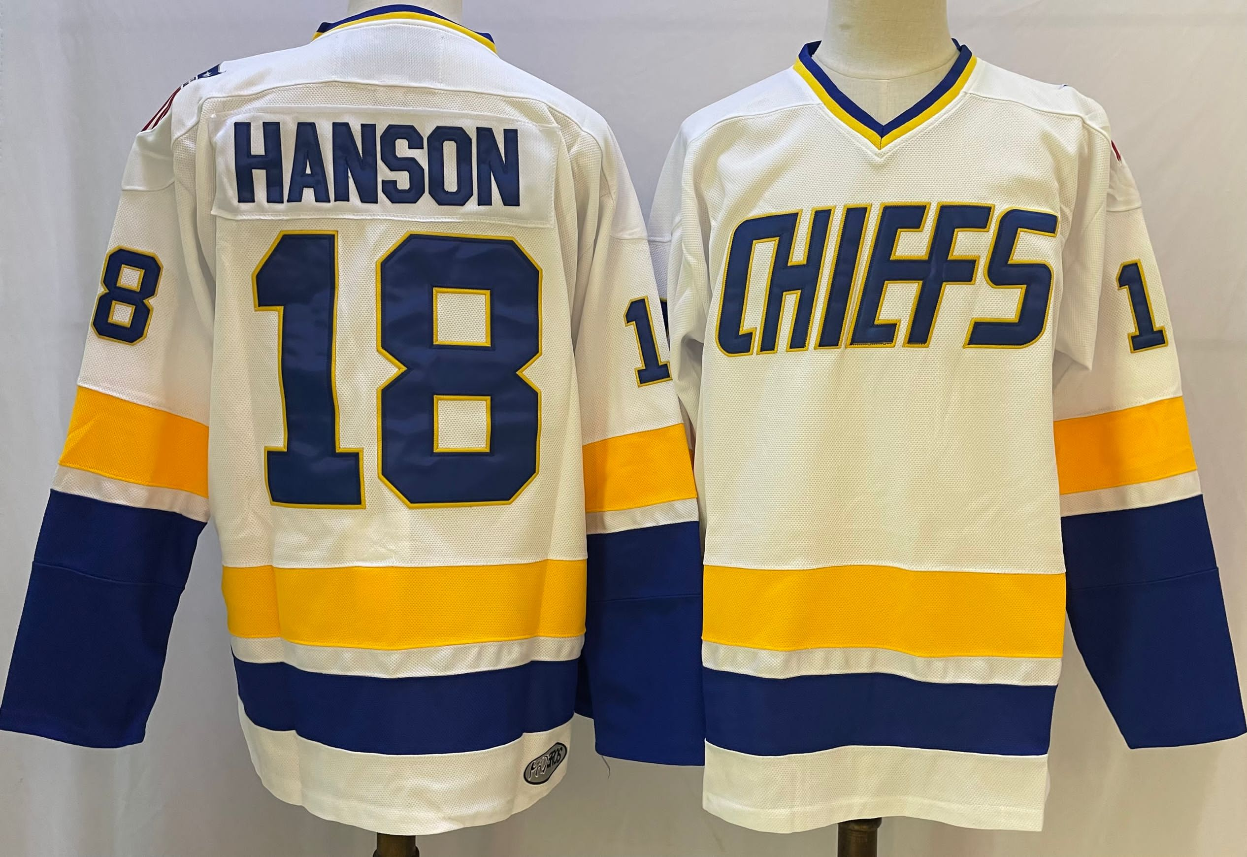 The NHL Movie Edtion #18 HANSON White Jersey