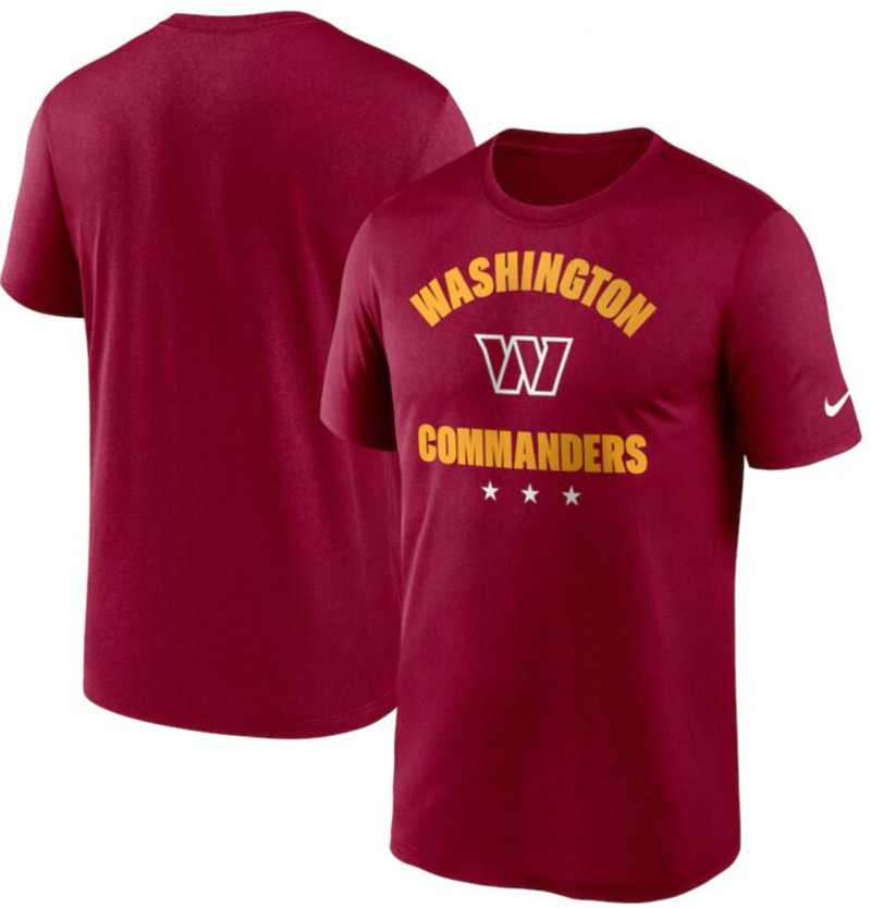 Men's Washington Commanders Nike Burgundy Arch Legend T Shirt