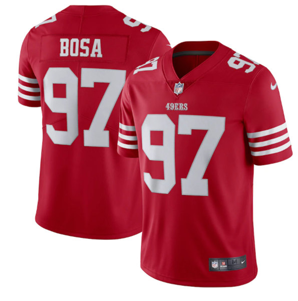 Men's San Francisco 49ers #97 Nike Bosa 2022 New Scarlet Vapor Untouchable Limited Stitched Football Jersey