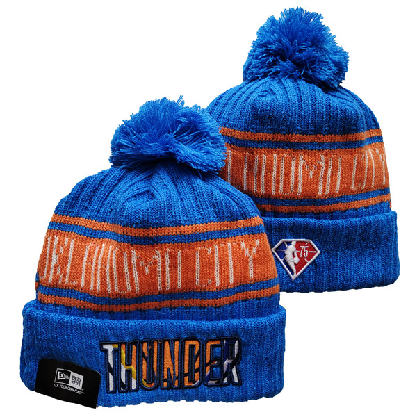 Oklahoma City Thunder Knit Hats 008