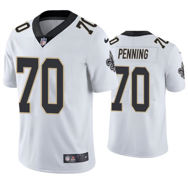 Men's New Orleans Saints #70 Trevor Penning White Vapor Limited Stitched Jersey