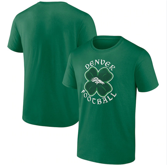 Men's Denver Broncos Kelly Green St. Patrick's Day Celtic T-Shirt