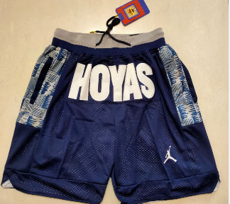 Men's Georgetown Hoyas Navy Blue College Just Don Shorts Swingman Shorts