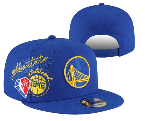 Golden State Warriors Stitched Snapback 75th Anniversary Hats 021