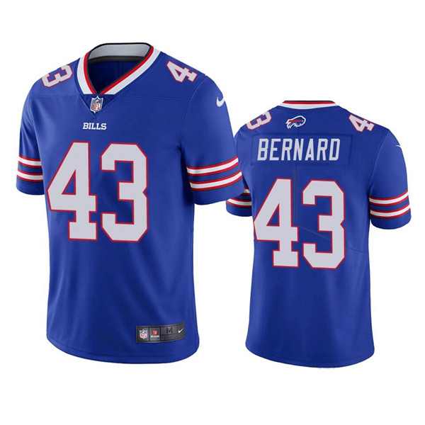 Men's Buffalo Bills #43 Terrel Bernard Blue Vapor Untouchable Limited Stitched Jersey