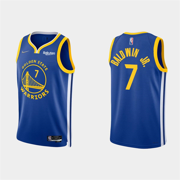 Mens Golden State Warriors #7 Patrick Baldwin Jr. 2022 Royal Stitched Basketball Jersey