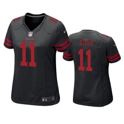 Women San Francisco 49ers #11 Brandon Aiyuk Black Jersey