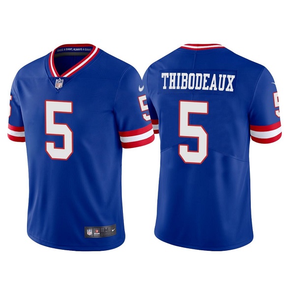 Men's New York Giants #5 Kayvon Thibodeaux Royal Vapor Untouchable Limited Stitched Jersey