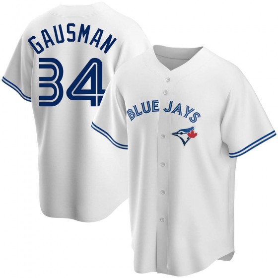 MEN'S TORONTO BLUE JAYS #34 KEVIN GAUSMAN WHITE HOME JERSEY