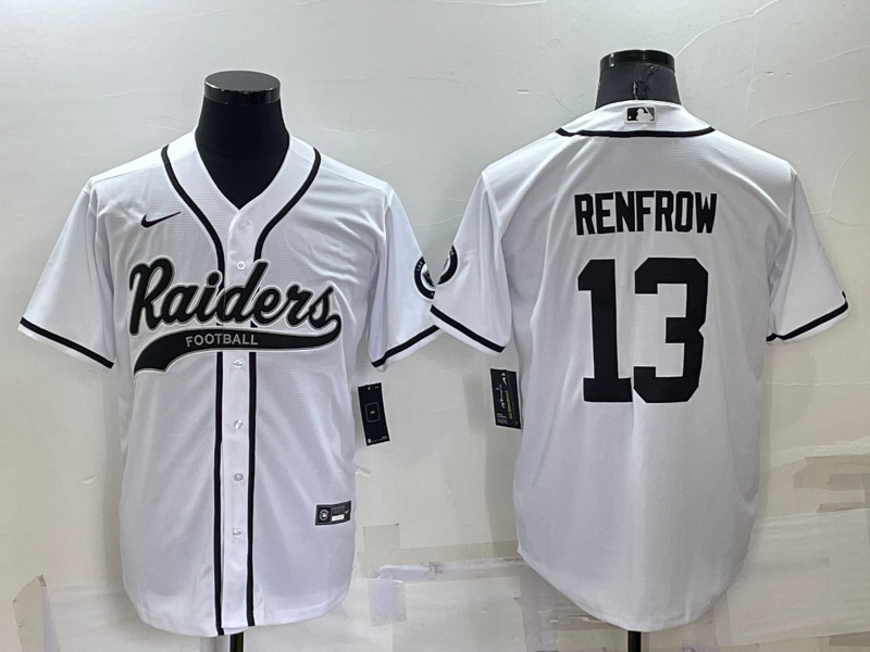 Men's Las Vegas Raiders #13 Hunter Renfrow White Stitched MLB Cool Base Nike Baseball Jersey