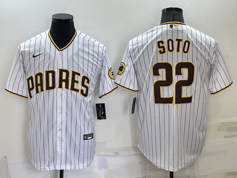 Men's San Diego Padres #22 Juan Soto White Stitched MLB Cool Base Nike Jersey