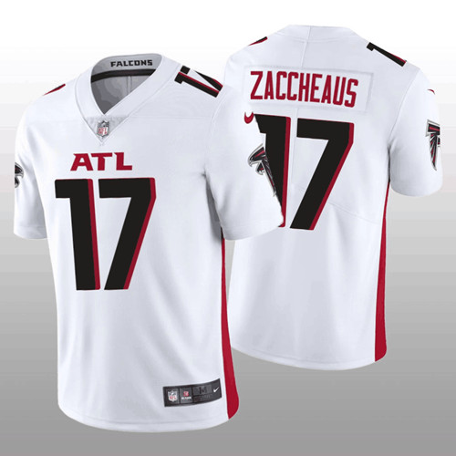 Men's Atlanta Falcons #17 Olamide Zaccheaus White Vapor Untouchable Stitched Football Jersey