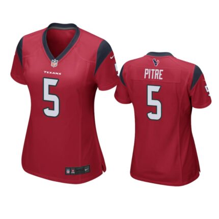 Women’s Houston Texans #5 Jalen Pitre Red Game Jersey