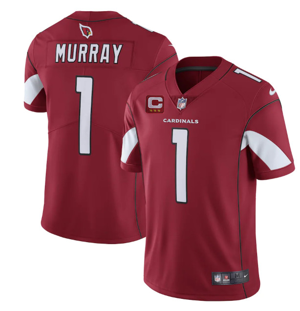 Men's Arizona Cardinals #1 Kyler Murray Red 3-star C Patch apor Untouchable Limited Stitched NFL Jersey