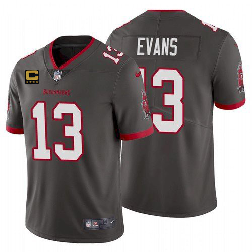 Men's Tampa Bay Buccaneers 2022 #13 Mike Evans Black With 4-star C Patch Vapor Untouchable Limited Stitched NFL Jersey