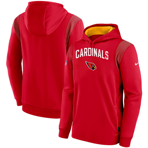 Men's Arizona Cardinals Red On The Ball Pullover Hoodie