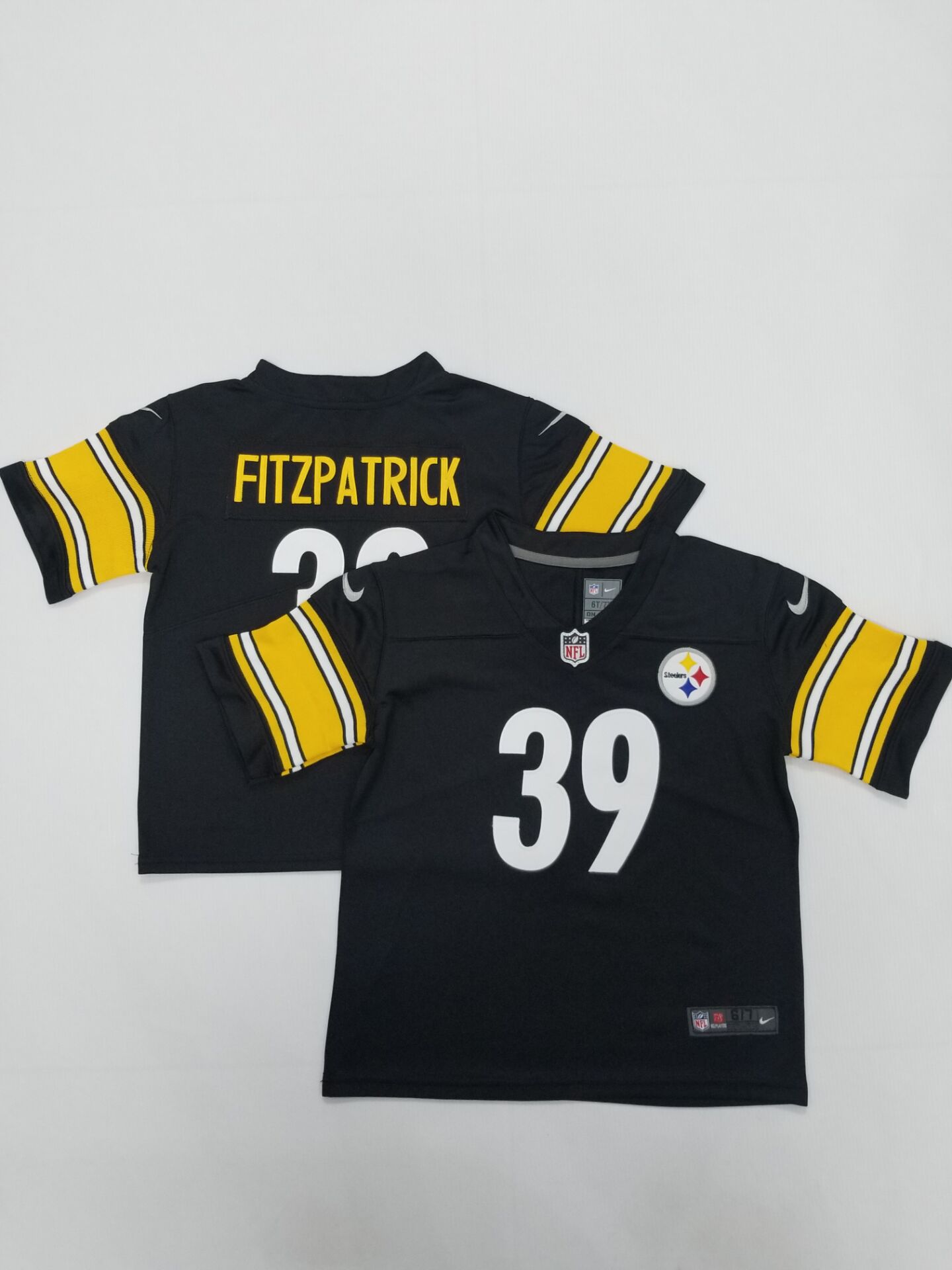 Toddlers Pittsburgh Steelers #39 Minkah Fitzpatrick Black 2022 Vapor Untouchable Stitched NFL Nike Throwback Limited Jersey