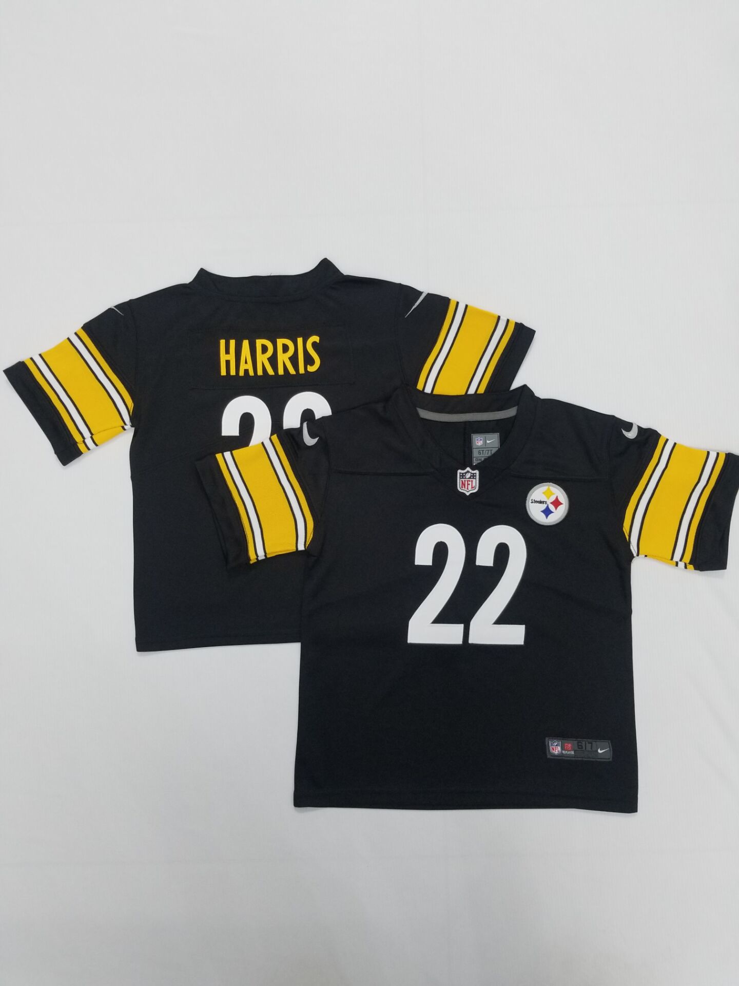 Toddlers Pittsburgh Steelers #22 Najee Harris Black 2022 Vapor Untouchable Stitched NFL Nike Throwback Limited Jersey