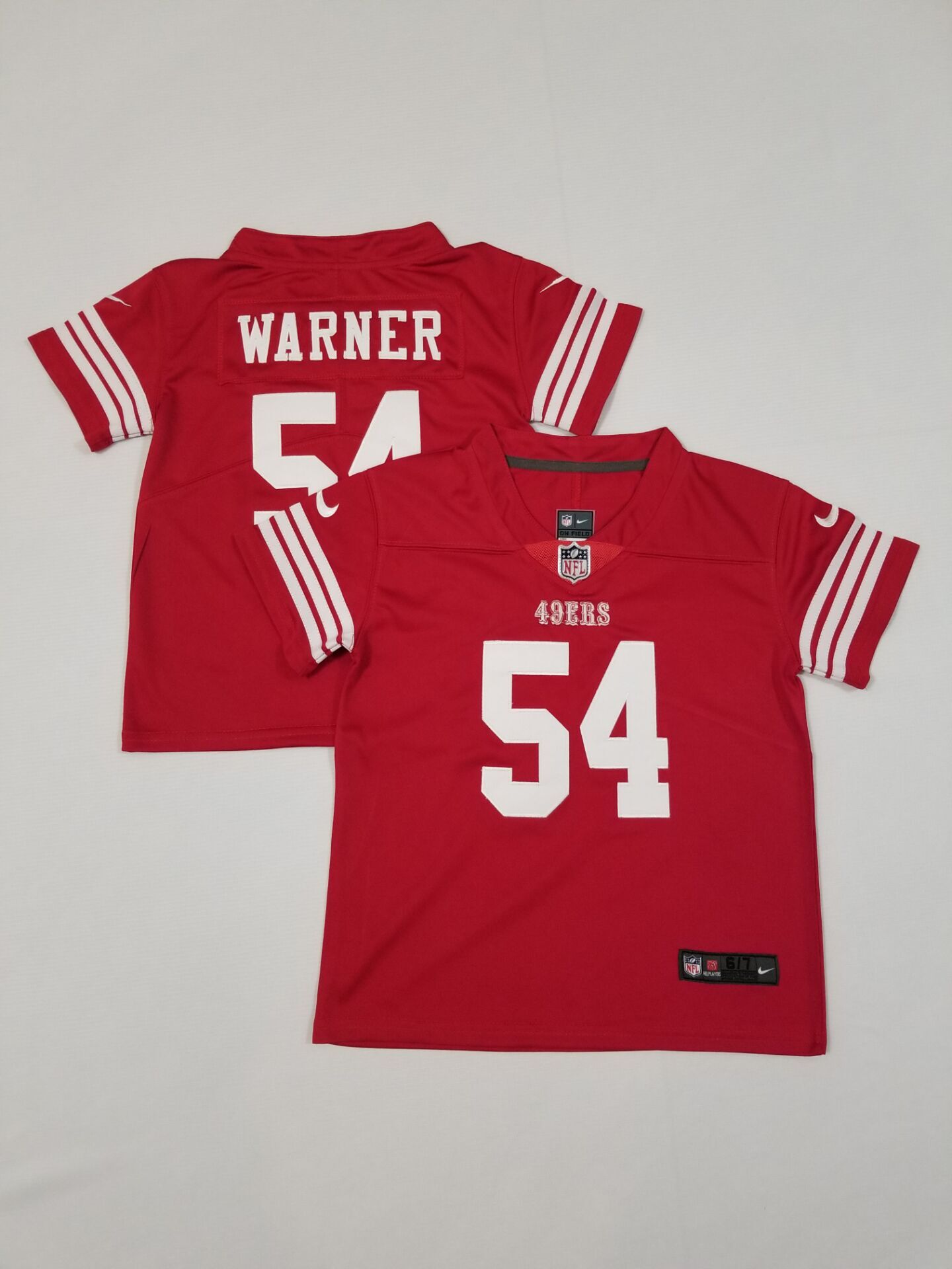 Toddlers San Francisco 49ers #54 Fred Warner Limited Red Vapor Stitched Jersey