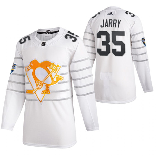 Men's Pittsburgh Penguins #35 Tristan Jarry White All Star Stitched NHL Jersey