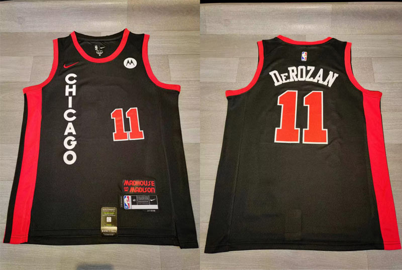 Men's Bulls #11 Demar Derozan Black Nike 2023-24 City Edition Swingman Jersey