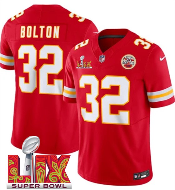 Men’s Kansas City Chiefs #32 Nick Bolton Red 2025 F.U.S.E. Super Bowl LIX Patch Vapor Untouchable Limited Football Stitched Jersey Men’s Kansas City Chiefs #32 Nick Bolton Red 2025 F.U.S.E. Super Bowl LIX Patch Vapor Untouchable Limited Football Stitched Jersey