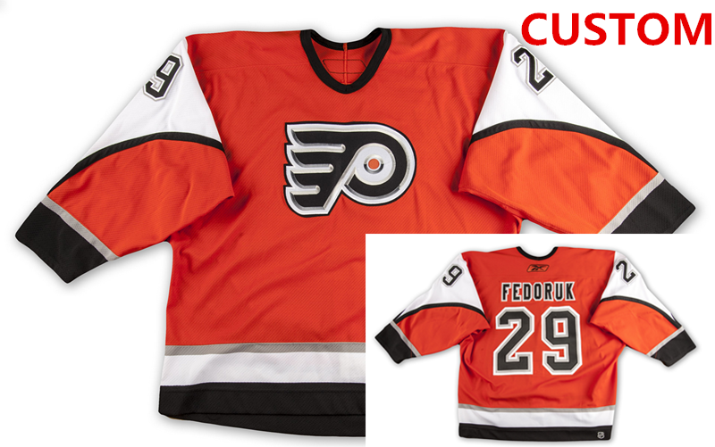 Philadelphia Flyers Custom Reebok Orange Home 2006/07 Jersey