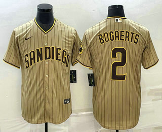 Men's San Diego Padres #2 Xander Bogaerts Grey With Patch Cool Base Stitched Baseball Jersey