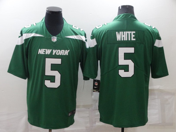 Men's New York Jets #5 Mike White Green Vapor Untouchable Limited Stitched Jersey