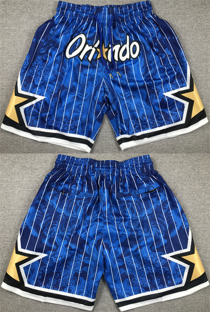 Men's Orlando Magic Blue Shorts(Run Small)