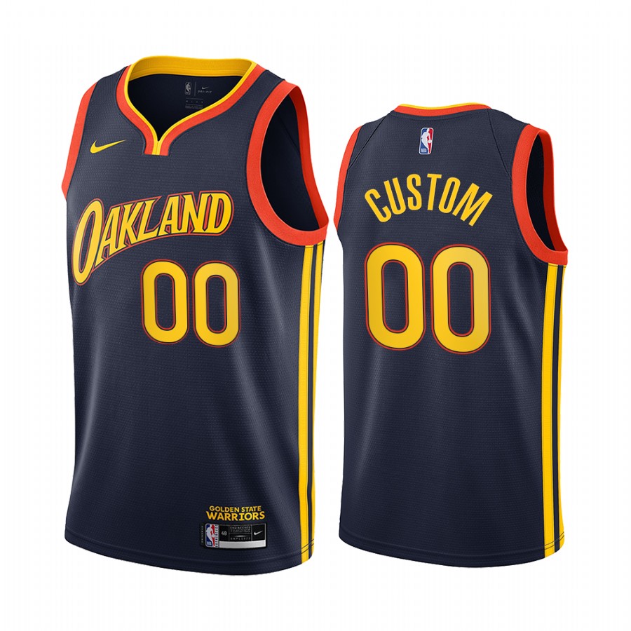 Nike Warriors Personalized Navy NBA Swingman 2020-21 City Edition Jersey