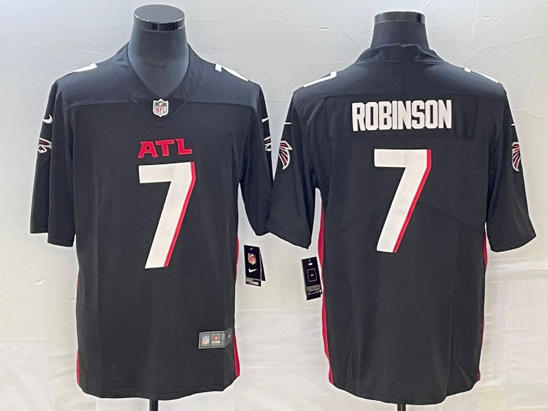 Nike Atlanta Falcons #7 Bijan Robinson Black 2023 NFL Draft Vapor Limited Jersey