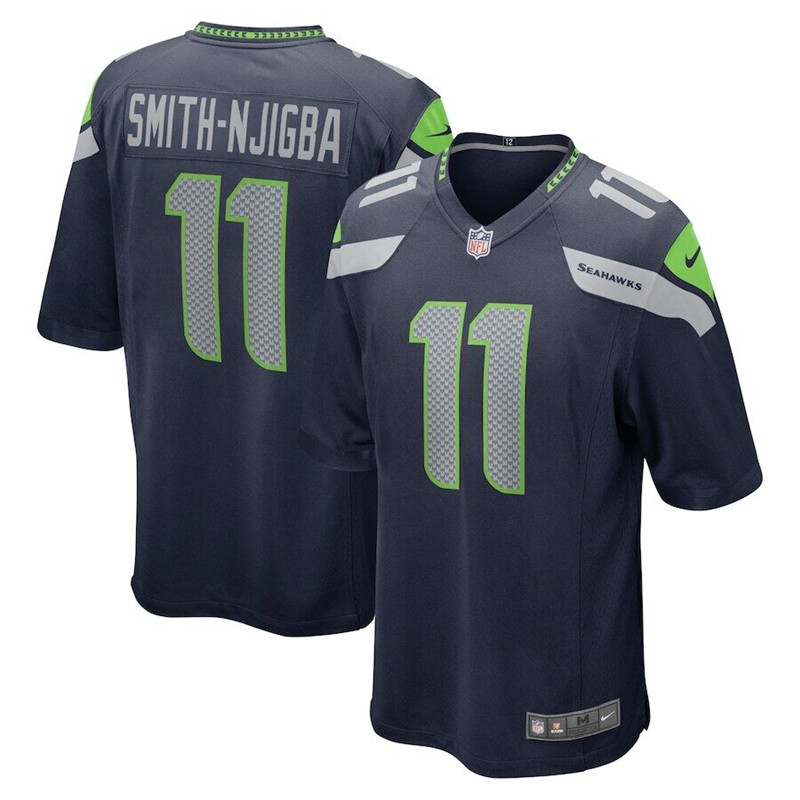 Jaxon Smith-Njigba Seattle Seahawks Men's #11 Nike 2023 NFL Draft Vapor Limited Jersey -  Navy