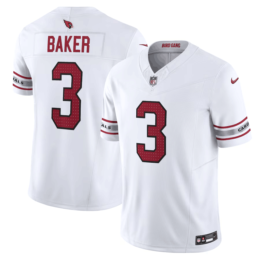 Men's Arizona Cardinals #3 Budda Baker White Vapor Untouchable F.U.S.E. Limited Stitched Football Jersey