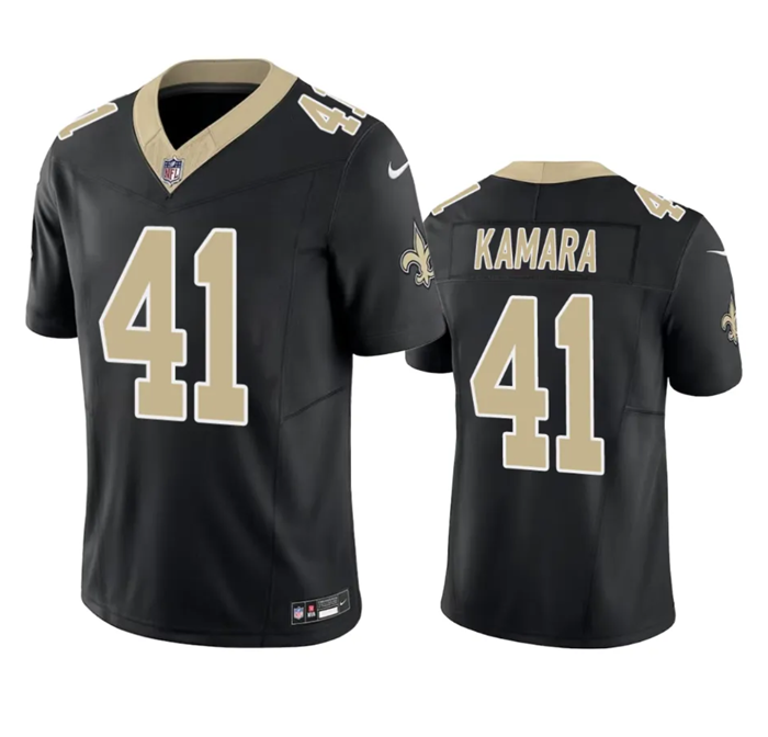 Men's New Orleans Saints #41 Alvin Kamara Black 2023 F.U.S.E. Vapor Untouchable Limited Stitched Jersey