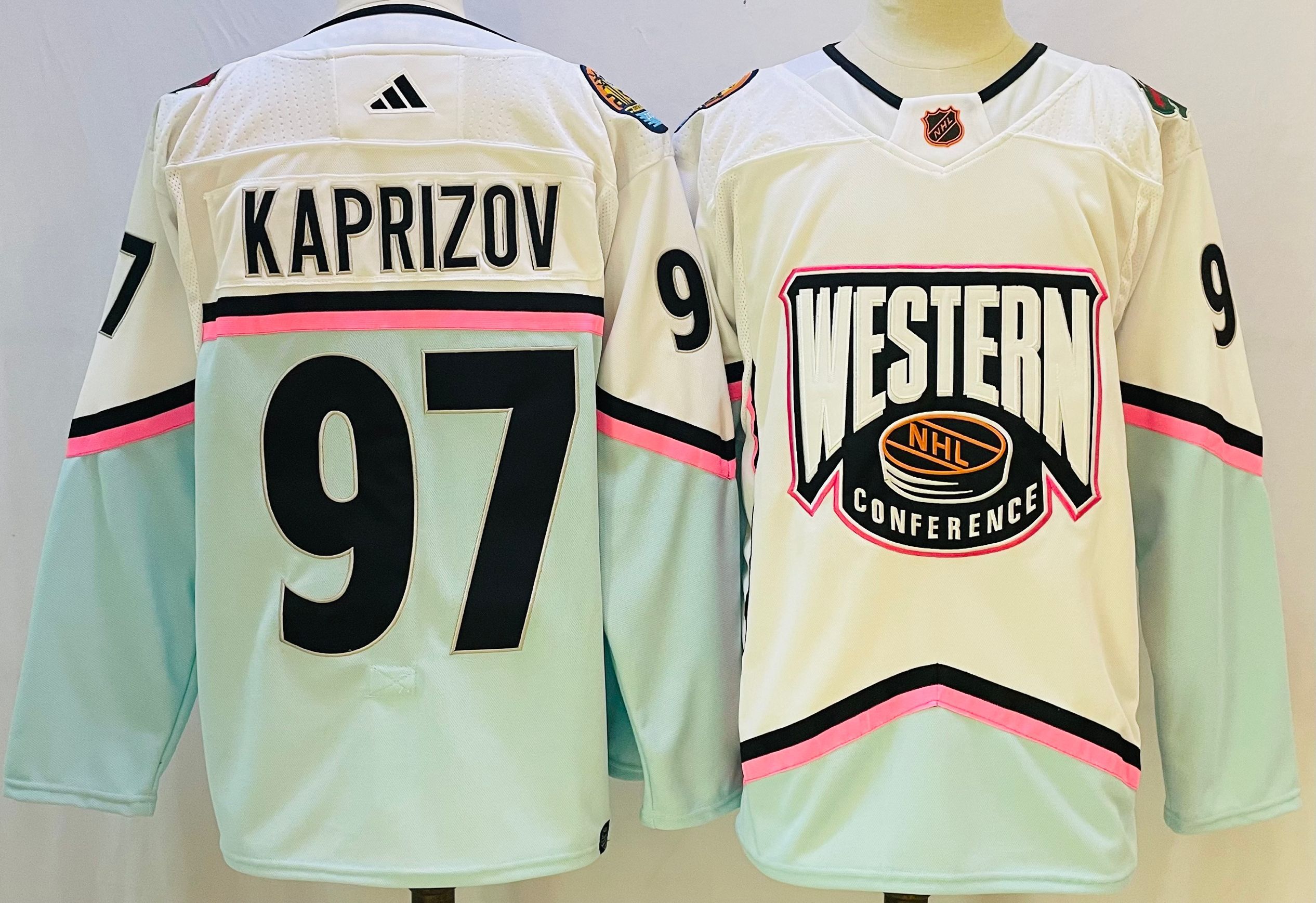 Men's Minnesota Wild #97 Kirill Kaprizov White 2023 All Star Authentic Jersey