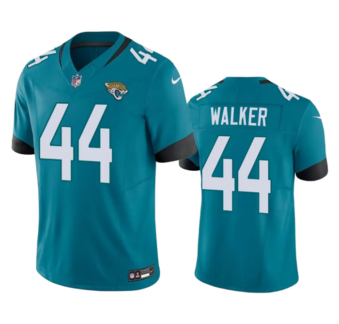 Men's Jacksonville Jaguars #44 Travon Walker Teal 2023 F.U.S.E Vapor Untouchable Limited Stitched Jersey