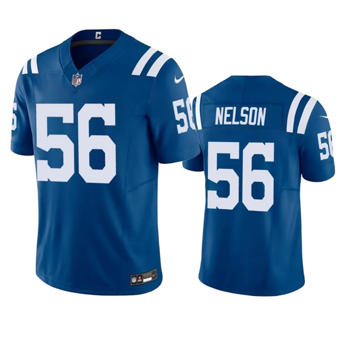 Men's Indianapolis Colts #56 Quenton Nelson Blue 2023 F.U.S.E Vapor Untouchable Stitched Football Jersey