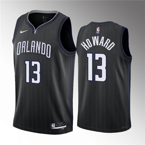 Jett Howard Men's Orlando Magic #13 2023 Draft City Edition Stitched Basketball Jersey - Black