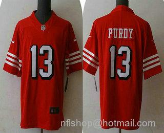 Brock Purdy Men's San Francisco 49ers #13 Vapor Untouchable Limited Stitched Football Jersey - New Red