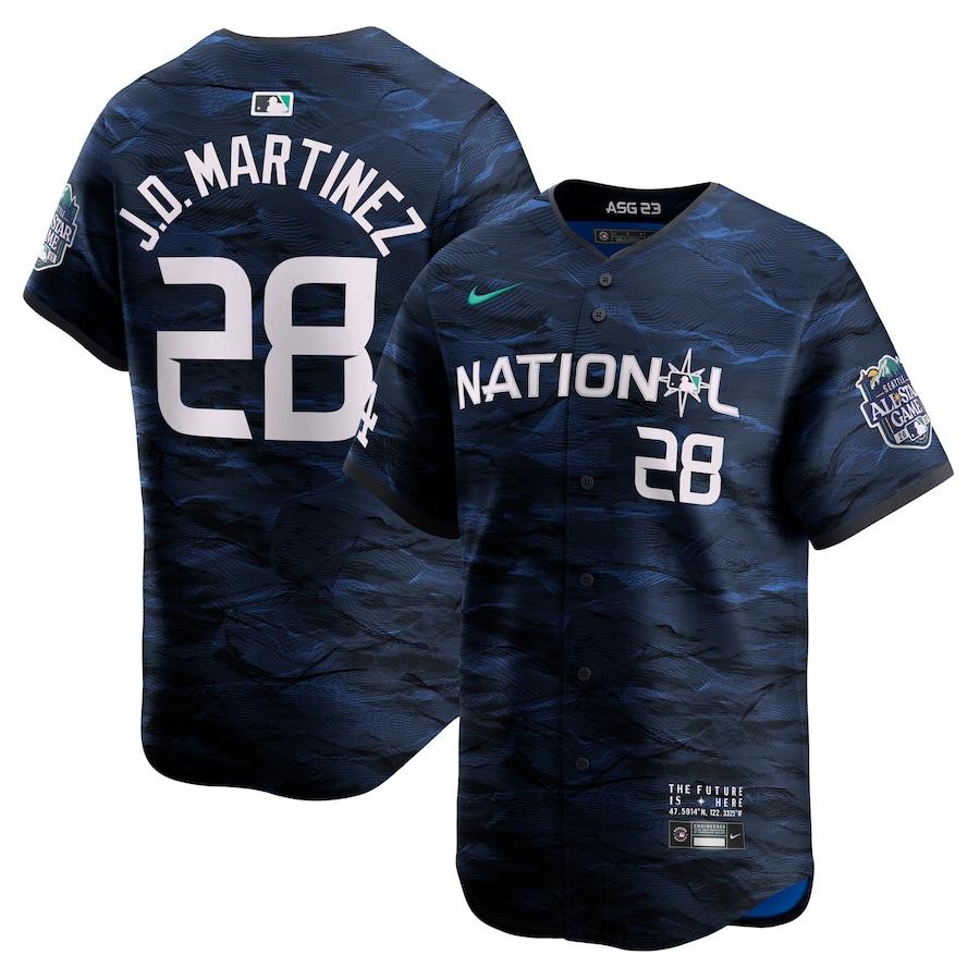 J.D. Martinez #28 Men's National League 2023 MLB All-Star Game Cool Base Stitched Jersey - Royal