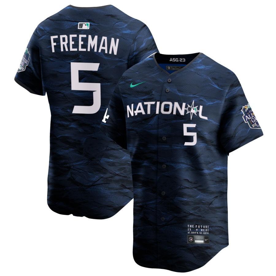 Freddie Freeman #5 Men's National League 2023 MLB All-Star Game Cool Base Stitched Jersey - Royal