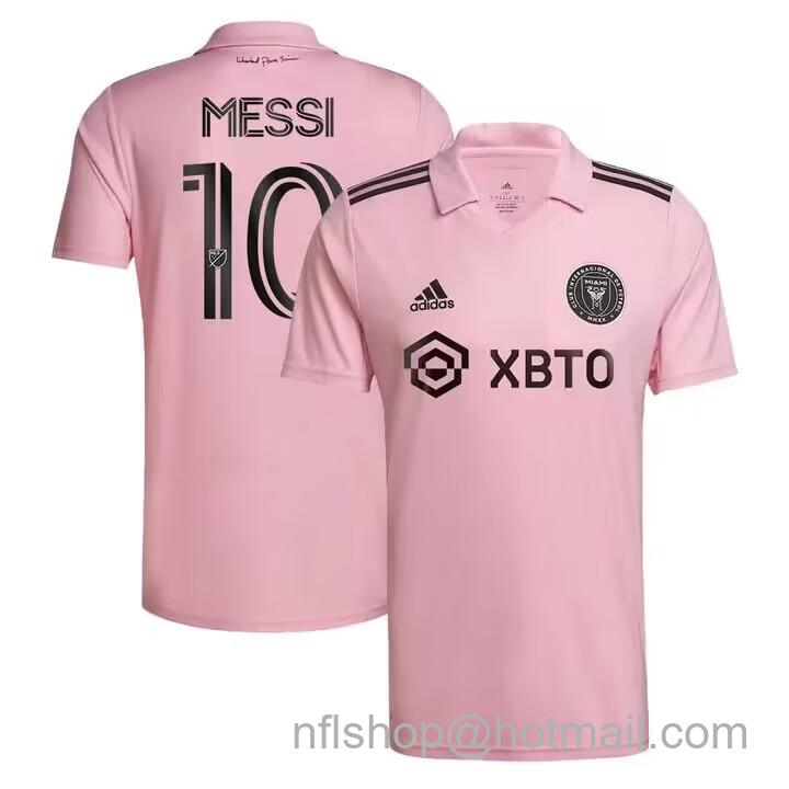 Lionel Messi Men's Inter Miami CF #10 Pink Soccer Jersey