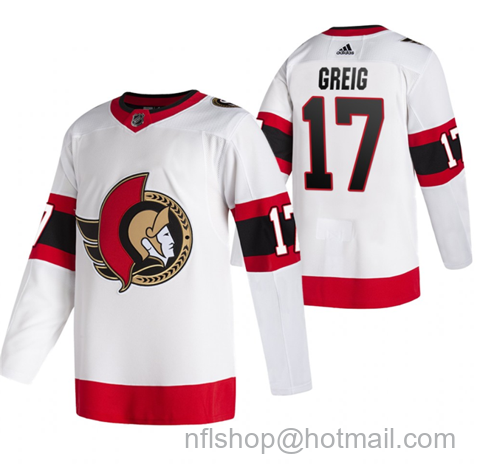 Zack MacEwen Men's Ottawa Senators #17 Stitched Jersey - White