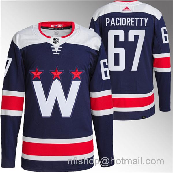 Max Pacioretty Men's Washington Capitals #67 Stitched Jersey - Navy