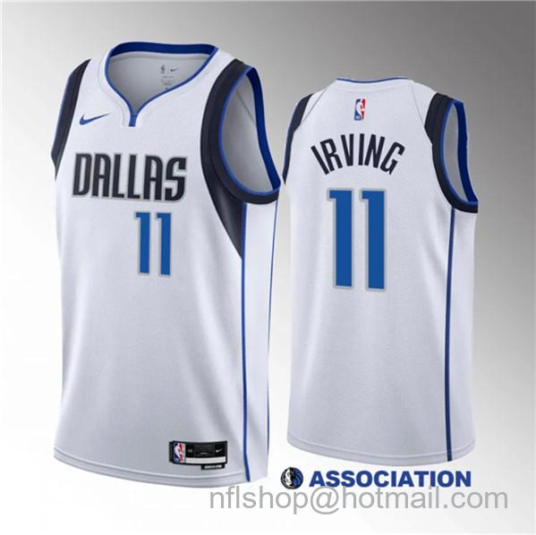 Kyrie Irving Men's Dallas Mavericks #11 Association Edition Stitched Basketball Jersey - White