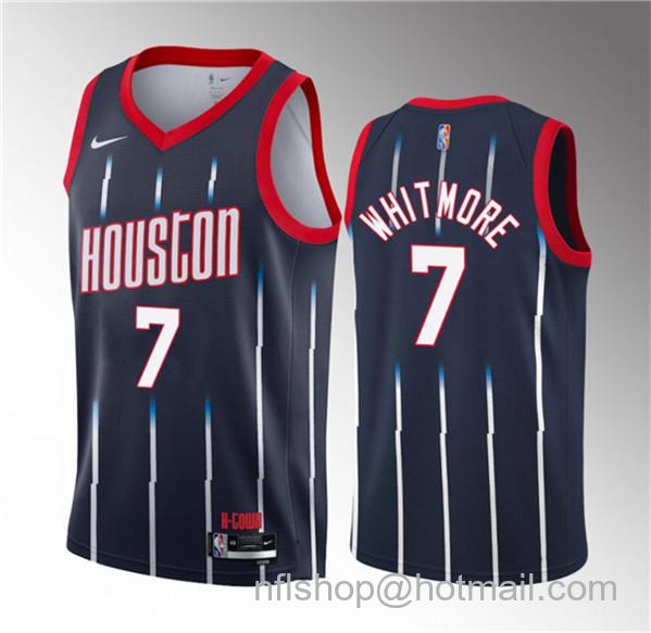 Cam Whitmore Men's Houston Rockets #7 2023 Draft Classic Edition Stitched Basketball Jersey - Navy